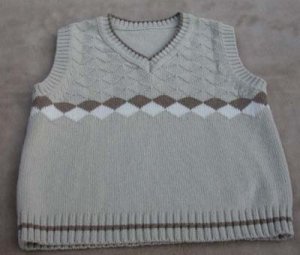 Toddler Boy Vest Beige Size 4T