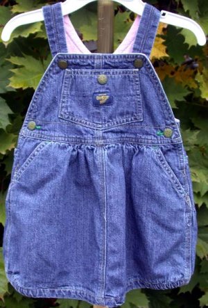 Oshkosh Denim Jumper Dress 18 mo