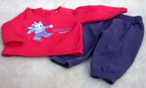 Infant Sweat Set 6/9 Mo  Peek a Babe