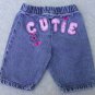 Koala Kids Infant blue Denim Jeans "Cutie" on the Back Size 3-6M
