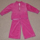 Bright Pink Velour 3 Piece Outfit "Baby Gap" Size 3T