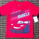 Pixar "Cars" American Muscle Shirt Red and Black Long Sleeve Disney Size 2T NEW