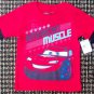Pixar "Cars" American Muscle Shirt Red and Black Long Sleeve Disney Size 2T NEW