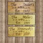 Personalized family last name sign with established year