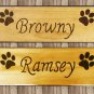 Personalized dog pet signs