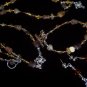 Earth Tone Jewelry Set w/ silver & Crystal detail