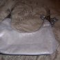 Silver Distressed Material Purse