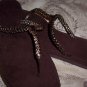 Bronze Braided Thong Sandals