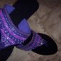 Shades of Purple Sequin Thong Sandals Size 8