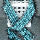 Black and Teal Scarf (SC-0013)