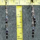 Purple Swarski Crystal Dangle Earrings (ER-0006)