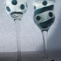 Turquoise & Black Votive Set
