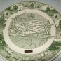 Pennsylvania Keystone State Kettlesprings Kiln Green White Commerative Plate