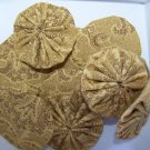 Golden Paisley Yo-Yo's - Quantity 10