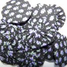 Black n' Lavendar Flowers Yo-Yo's - Quantity 10