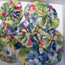 Shabby Cottage Yellow Floral Yo-Yo's - Quantity 10