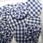 Navy Gingham Yo-Yo's - Quantity 10