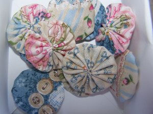 Fancy Lace Collage Yo-Yo's - Quantity 10