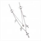Silver Tone Crucifix Neckalce