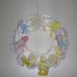 Pink/Yellow Baby  Diaper Wreath #004