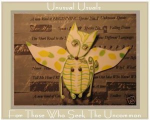 Fairy Kitten FOLK ART TOY Doll Paper Cat PUPPET aceo