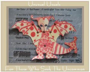Creative Dragon Folk Art Toy Doll Paper Puppet ACEO ATC