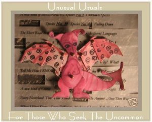 Creative Dragon Folk Art Toy Doll Paper Puppet ACEO ATC