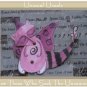 Unusual Raccoon Folk Art Toy Doll Paper Puppet ACEO ATC
