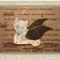 Fairy Puppy FOLK ART TOY Doll Paper DOG PUPPET aceo atc