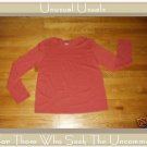 FLAX SOFT BERRY PULLOVER TOP JEANNE ENGELHART MEDIUM M