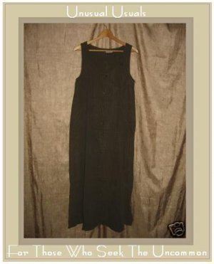 SAINT Long Earthy Striped Funky Textured Jump Dress SMALL S