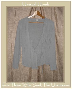 J. JILL Silk Wrapped Pullover Cardigan Sweater Medium M