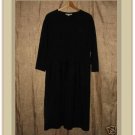 Carol Horn Long Black Wool Pullover Tunic Dress X-Small XS