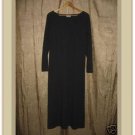 COTTON STUDIO Long Gray Slinky Knit Pullover Tunic Dress Medium M