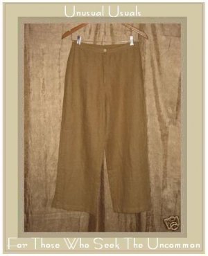 Kindred Spirit Earthy Tan LINEN Pants Small S
