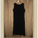 Gado - Gado Long Black Floral Dress Medium M