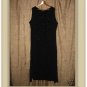 Gado - Gado Long Black Floral Dress Medium M