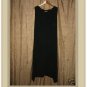 April Cornell Unusual Long Black Shapely Slip Dress X-Small XS