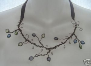 NEW Ever & Anon Whimsical Twisted Leaf Equinox Necklace