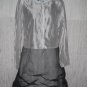 Coveted Boutique Ethereal Silvery Gray Zipped Jacket Small S
