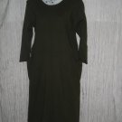 ANGELHEART DESIGNS Long Green Wool Tunic Dress Medium M