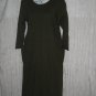 ANGELHEART DESIGNS Long Green Wool Tunic Dress Medium M