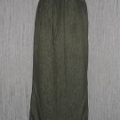 MISS RUDY Long Earthy Striped Lagenlook Skirt M L