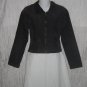 Rendez Vous Cropped Green Cotton Corduroy Zip Jacket Coat Medium M