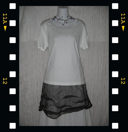J. JILL Soft White Cotton Knit Pullover Shirt Top X-Large XL