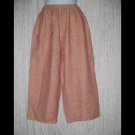 New Jackie Loves John Boutique LINEN & Silk Cropped Beach Pants Medium M