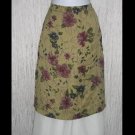 Karavan Trading Company Rich Floral Knee Skirt Large L