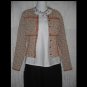 NEESH by DAR Puckered Ribbon Button Shirt Blouse Top Small S