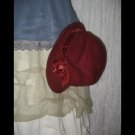NEW Liz Claiborn Rich Berry Velvet Ribbon Wool Hat