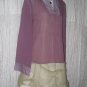 New Tapemeasure Ethereal Purple Silk Gathered Tunic Top Shirt 6